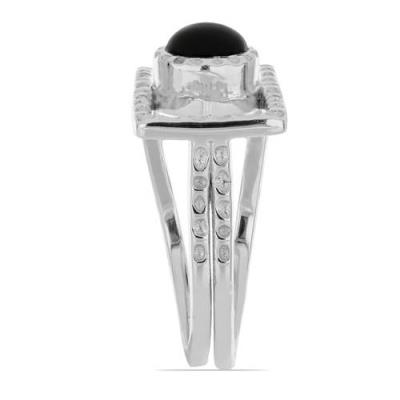 BUY BLACK ONYX SINGLE STONE FASHION RING